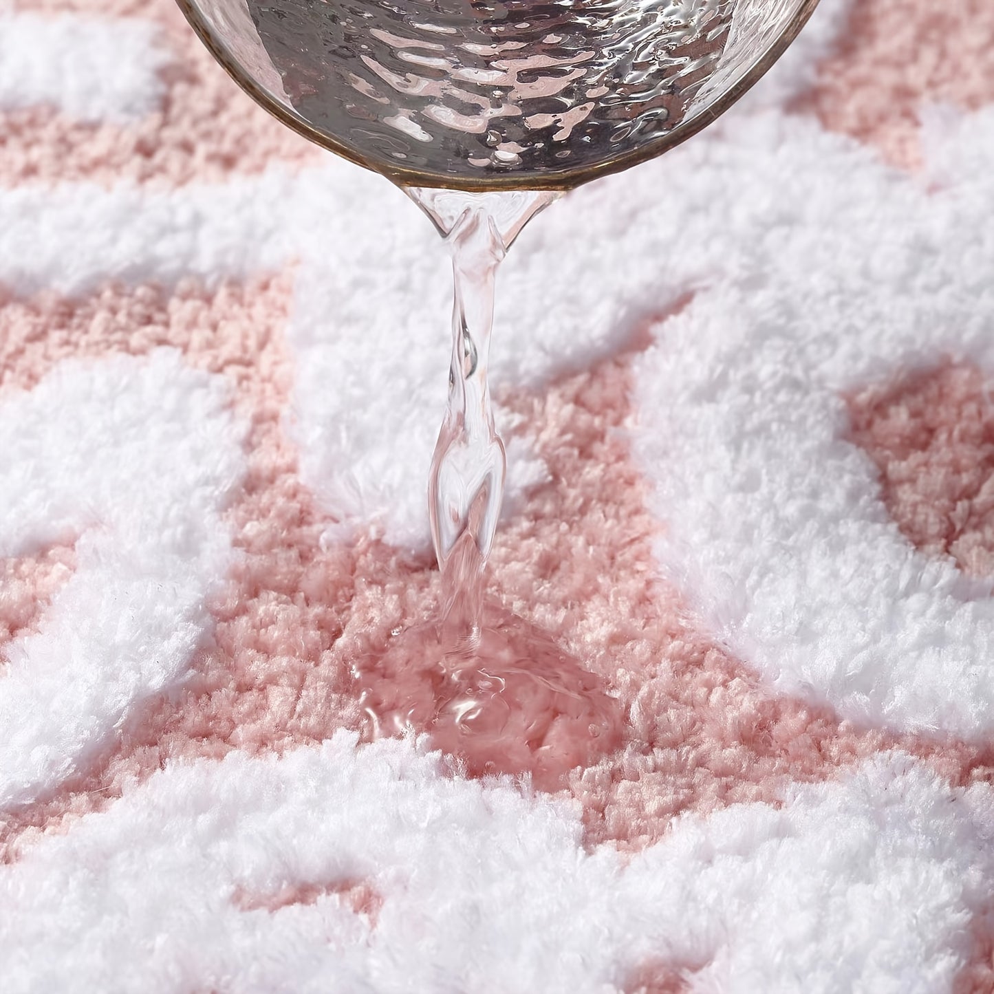 Cute Polyester Bath Rug With 1800 GSM Backing Oblong Mat