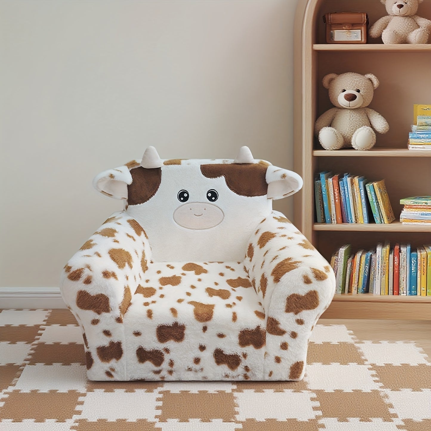 Kids Memory Foam Lounger Sofa With Machine Washable Cover