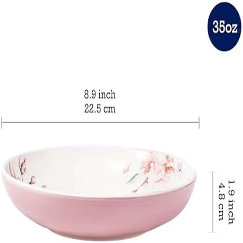 Bico Spring Sakura Ceramic Dinnerware Set Service For Four