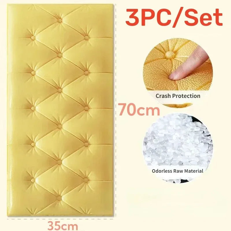Self-Adhesive 3D Brick Wallpaper Panels Waterproof For Home Decoration