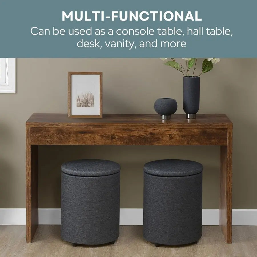 Entryway Console Table Desk For Hallway Storage And Organization