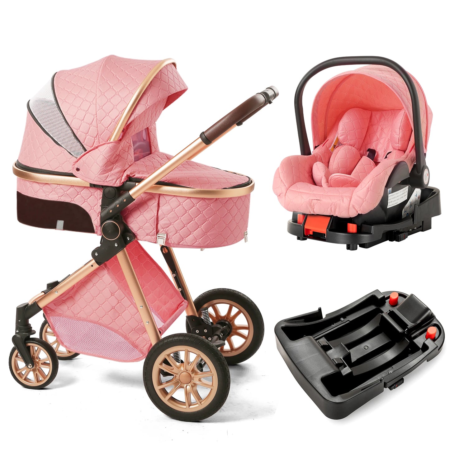 Luxury Baby Stroller High Landview 3 in 1 Baby Stroller Portable Baby Pushchair Baby Pram Baby Comfort for Newborn
