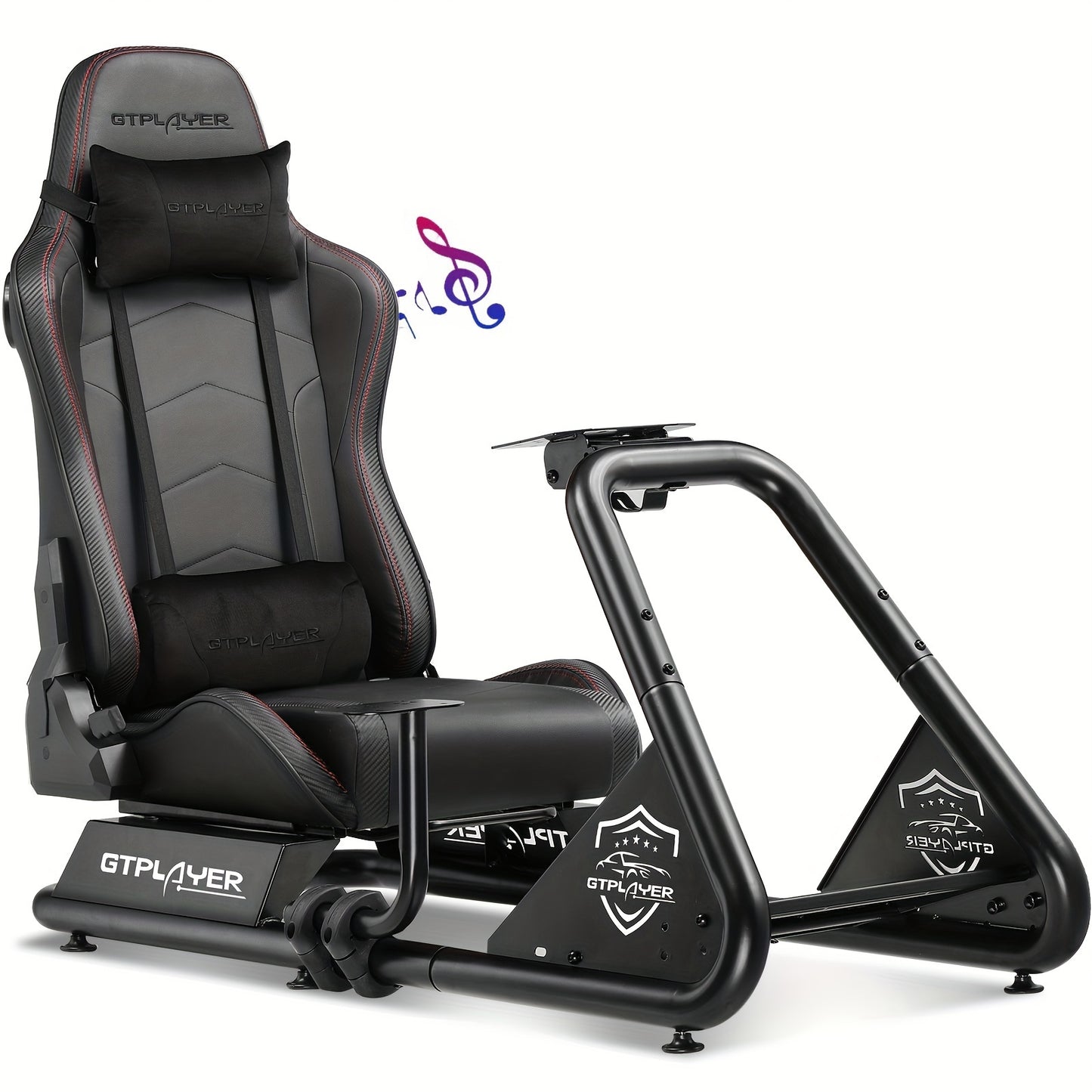 GTRACING Racing Simulator Cockpit with Seats and Alloy Steel Frame