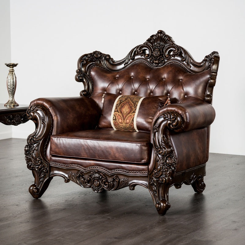 Palenci Heirloom Luxury Accent Chair With Button Tufted Back
