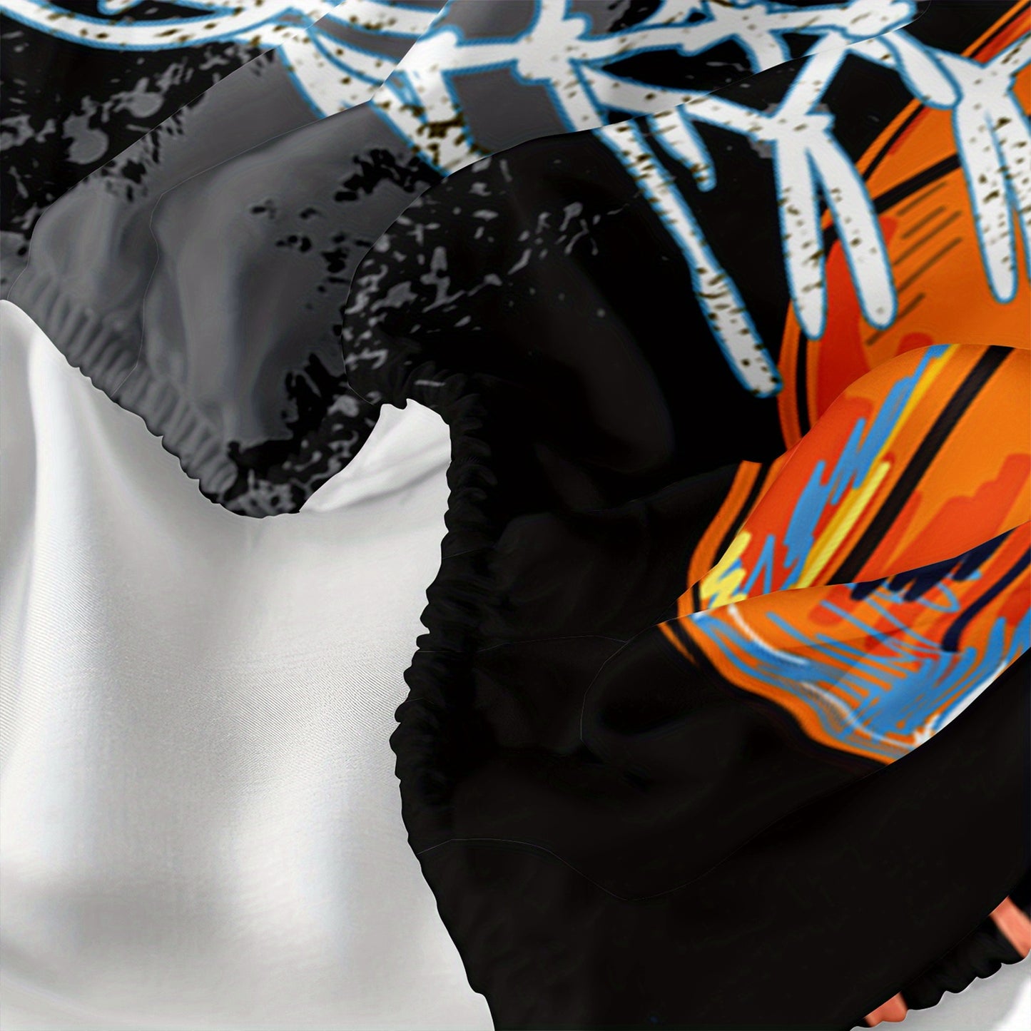 Basketball Theme Three Piece Fitted Sheet Bedding Set With Pillowcases