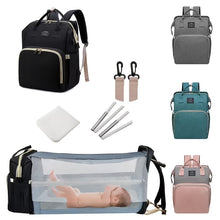 Multi-functional Diaper Bag Backpack | With Baby Carrier and Insulated Bottle Pocket, Large Capacity, Stylish, Polyester, Zipper Closure, Adjustable Shoulder Straps