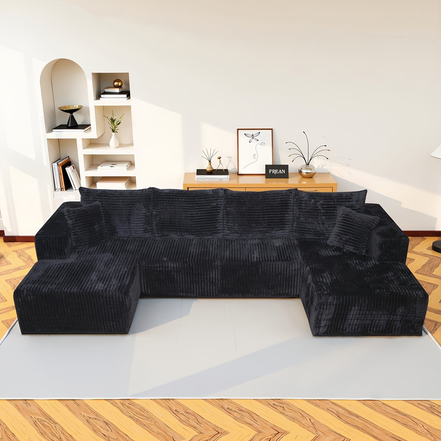 Cloud Shaped Frameless Beanbag Sofa For Living Room Lounge