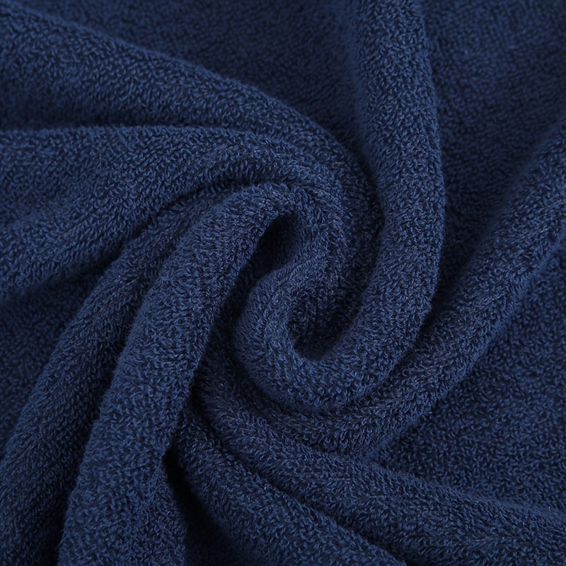Cotton Bath Towel Set 400 GSM Geometric Embroidery 2 Pieces