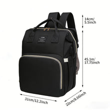 Multi-functional Diaper Bag Backpack | With Baby Carrier and Insulated Bottle Pocket, Large Capacity, Stylish, Polyester, Zipper Closure, Adjustable Shoulder Straps