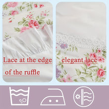 Floral Duvet Cover Set 3Piece Reversible Bulgarian Rose Bedding