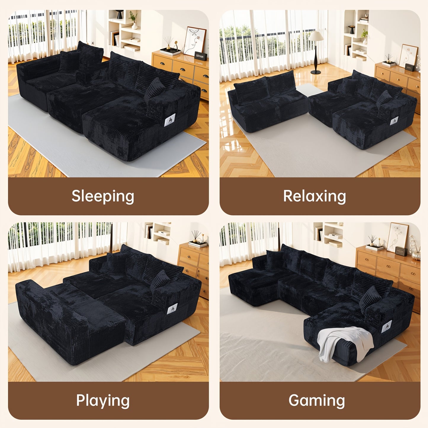 Cloud Shaped Frameless Beanbag Sofa For Living Room Lounge
