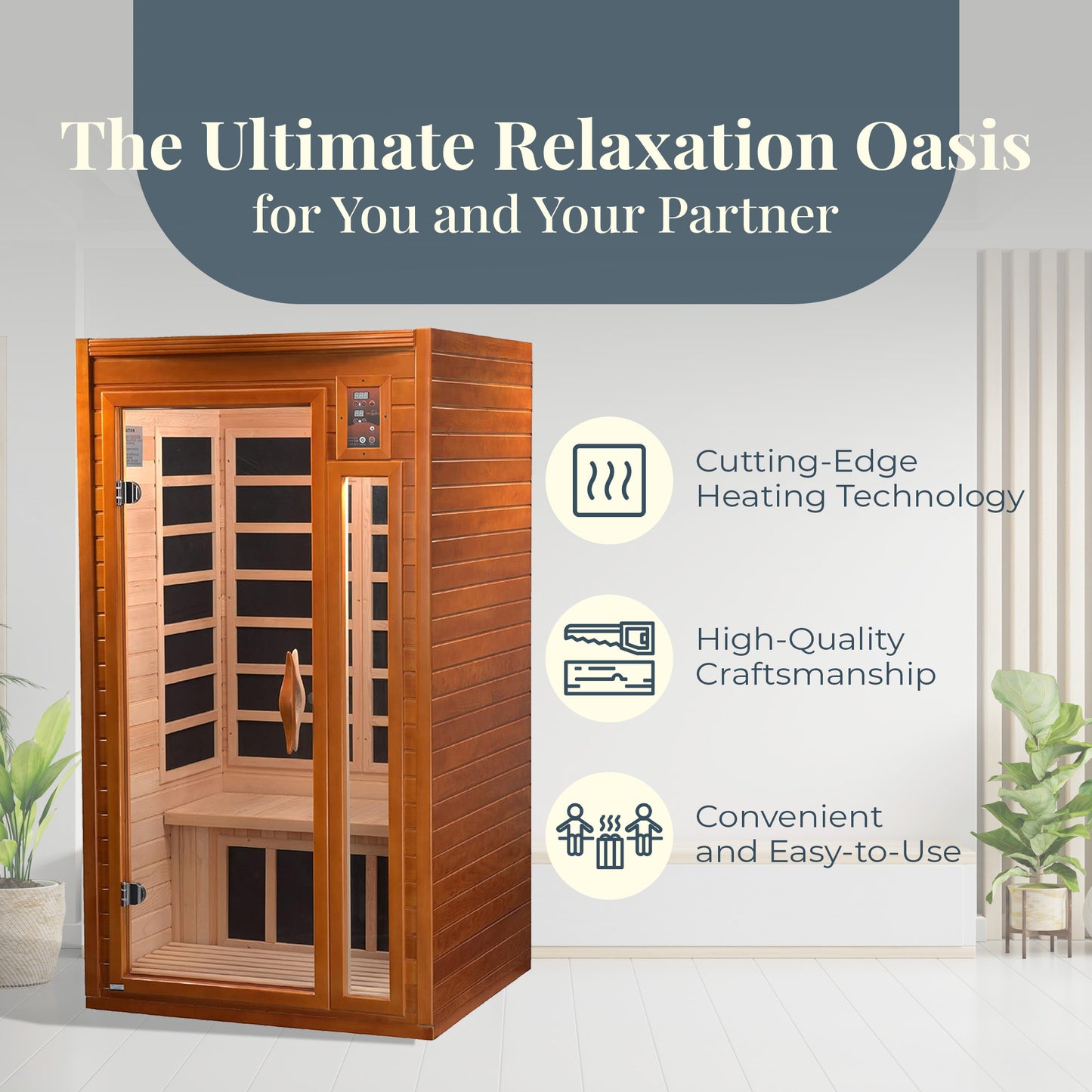 Dynamic Saunas Infrared Home Sauna With Integrated Speakers