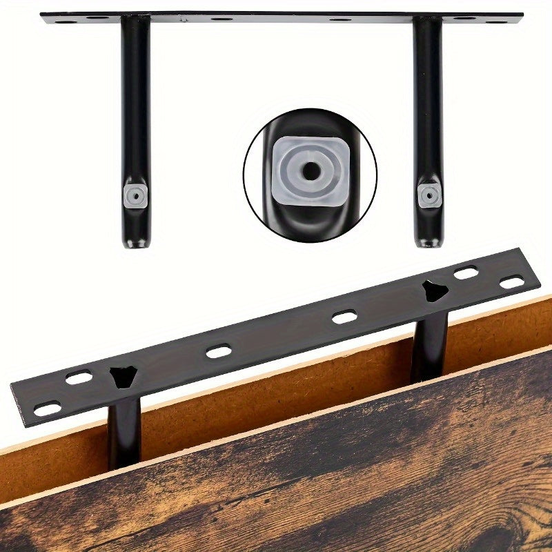 LDQ Rustic Floating Shelves With Hidden Brackets For Wall Decor