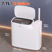 JOYBOS 2-In-1 Trash Can With Toilet Brush And Brush Head