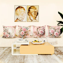 Luxurious French Floral Velvet Pillow Victorian Style With Zipper Washable