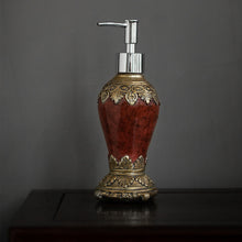 Retro Agate Bottles Dispenser With Rustproof Pump For Oils