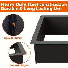 Durable Steel Fire Pit Insert For Outdoor Wood Burning