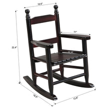 GINOST Rocking Oak Chair Indoor Outdoor Kids Durable