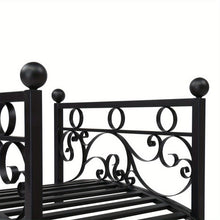 LEADZM Metal Garden Bridge Decorative Arch Walkway With Guardrails