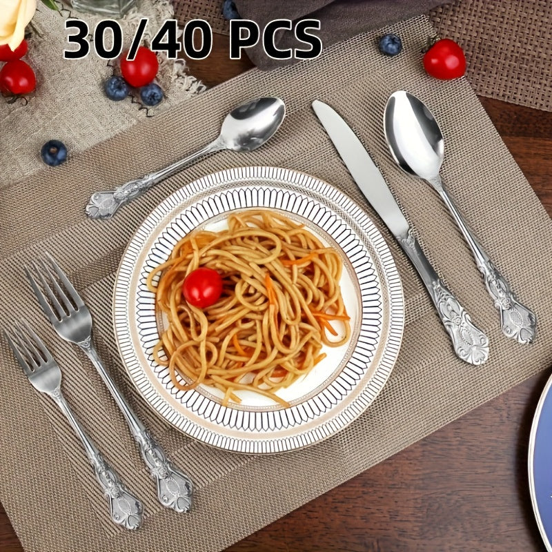 Luxury Palace Flatware Set Stainless Steel Cutlery for Home Use