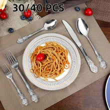 Luxury Palace Flatware Set Stainless Steel Cutlery for Home Use