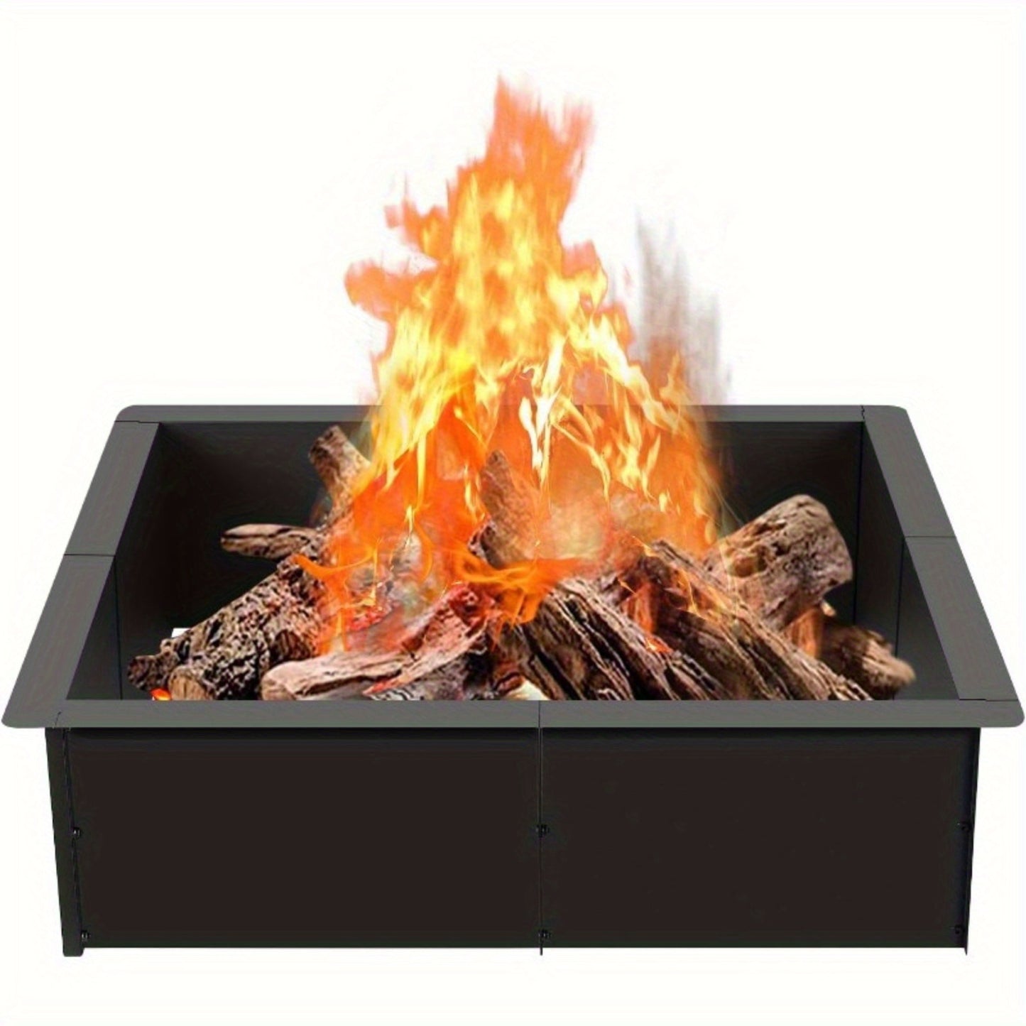 Durable Steel Fire Pit Insert For Outdoor Wood Burning