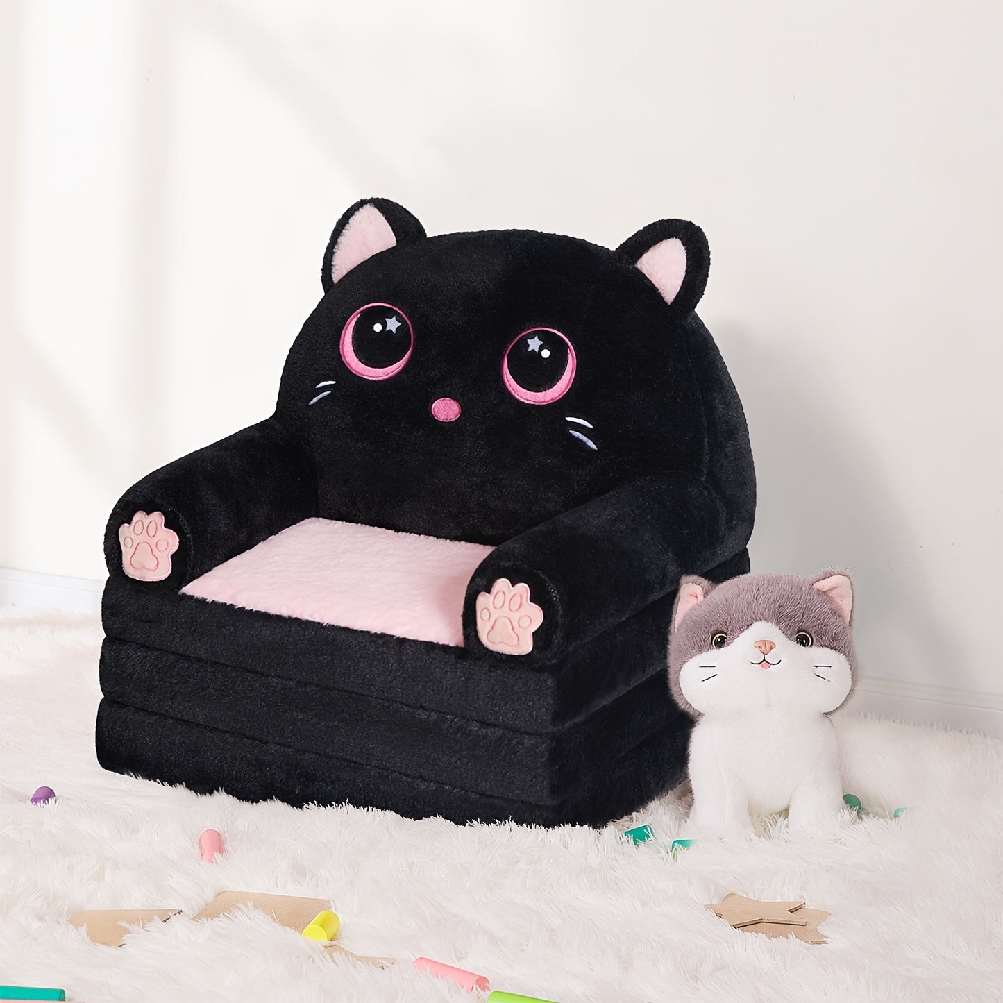 Versatile Foldable Teen Sofa With Memory Foam And Pillow