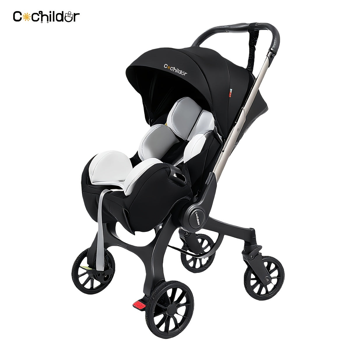Cochildor Reversible Foldable Baby Stroller Sunshade Safety Belt