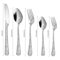 Stainless Steel 20 Piece Cutlery Set Fork Knife Spoon Kitchen Utensils