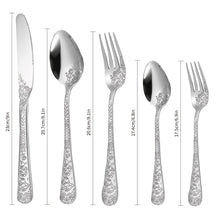 Stainless Steel 20 Piece Cutlery Set Fork Knife Spoon Kitchen Utensils