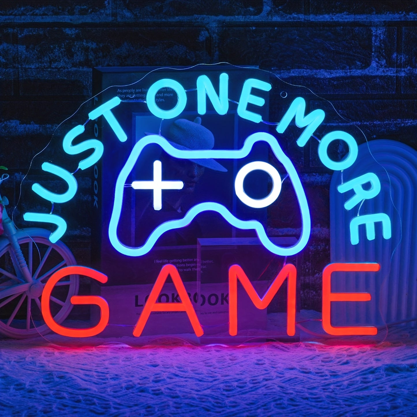 Just One More Game Neon Sign RGB LED Wall Lighting