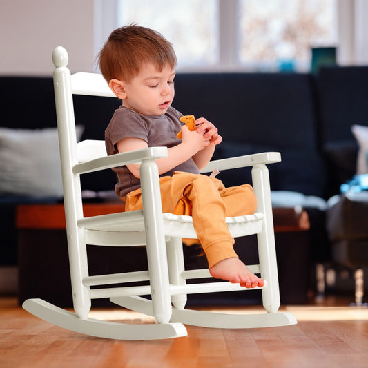 Portable All Weather Childs Wooden Porch Rocker for Outdoor Garden