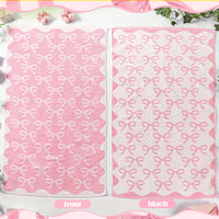 OUTUS Coquette Bow Bath Towels Set Of 2 100 Percent Cotton Absorbent