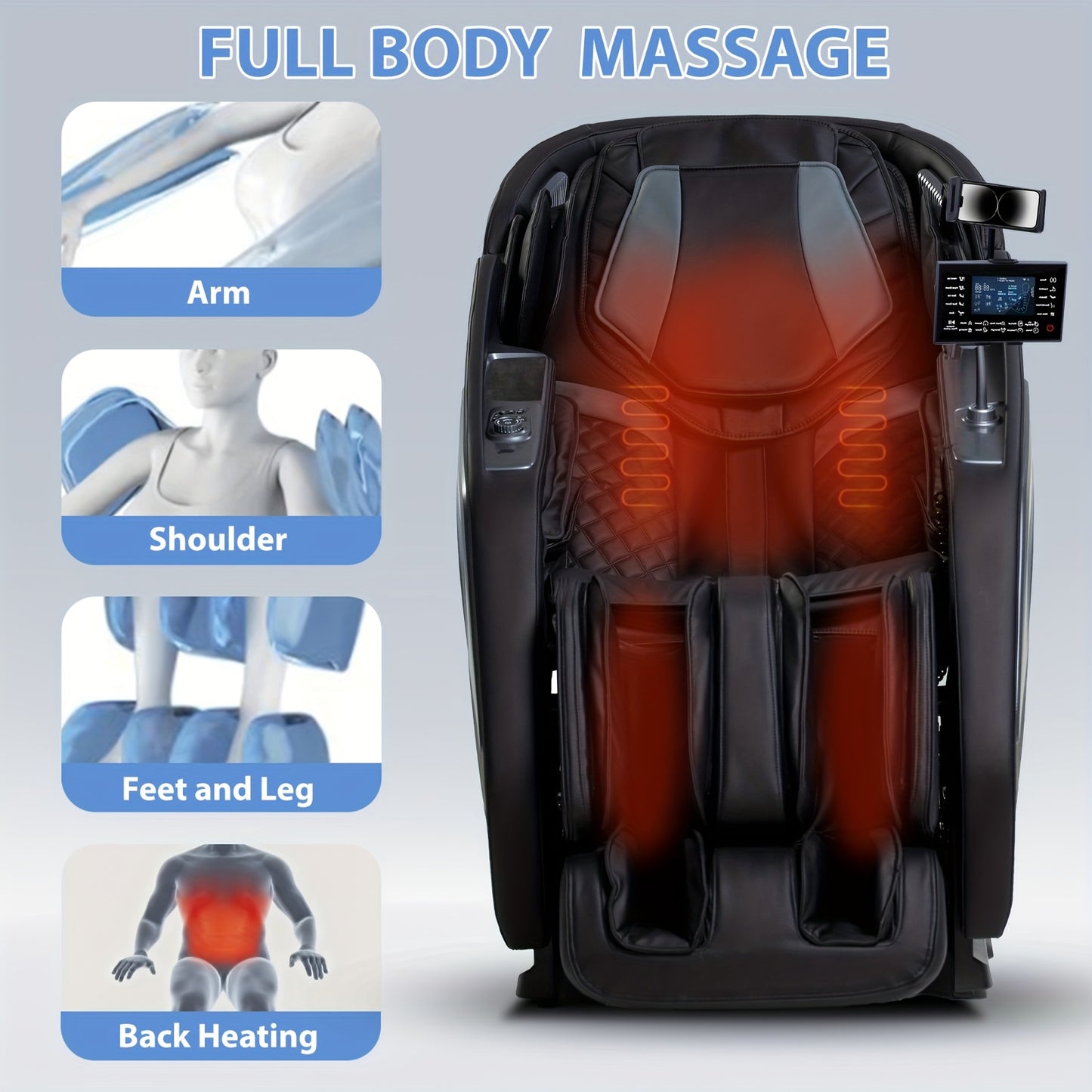 Zero Gravity Massage Chair With 4D Acupressure And SL Track
