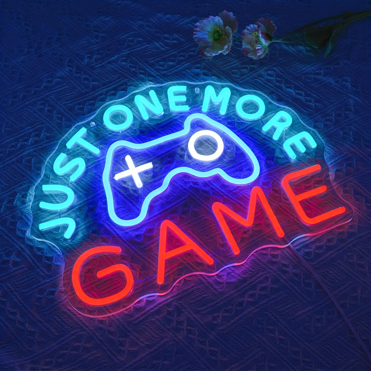 Just One More Game Neon Sign RGB LED Wall Lighting