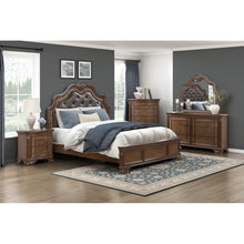 Elegant Upholstered Headboard With Intricate Carvings No Assembly Required
