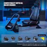 GTRACING Racing Simulator Cockpit with Seats and Alloy Steel Frame