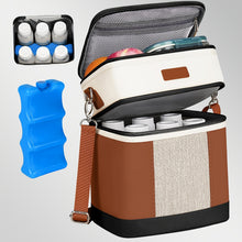 Insulated Breastmilk Cooler Bag For Six Bottles And Snacks