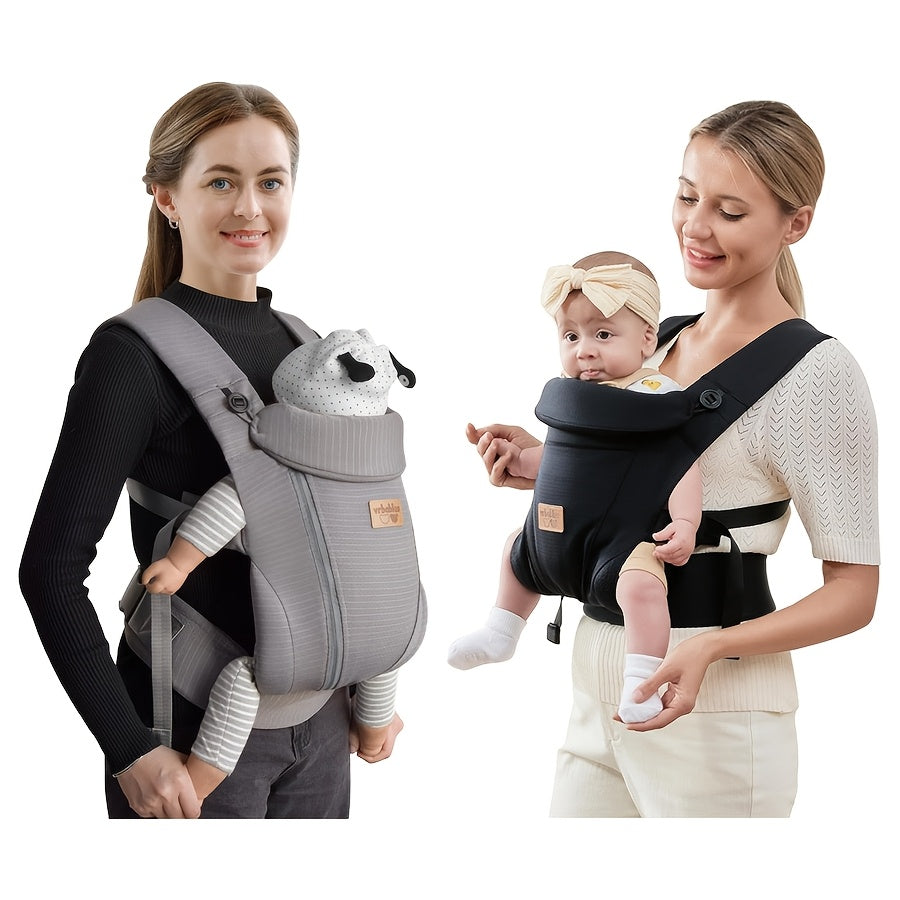 VRBABIES Ergonomic Baby Carrier For Newborn To Toddler Breathable