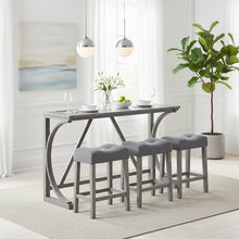 MIKIBAMA 4-Piece Industrial Style Bar Table and Chair Set