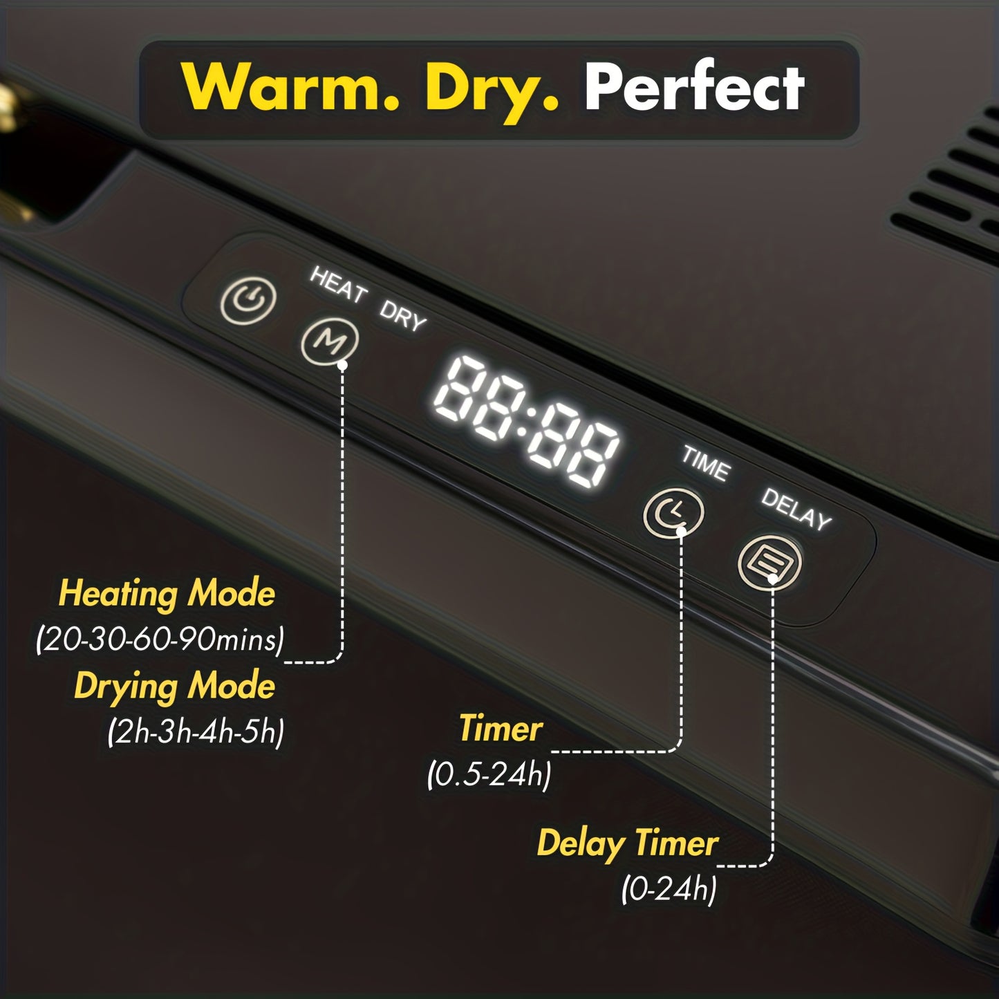 AGRATHAV Foldable Towel Warmer Bath Blanket Heater With Timer