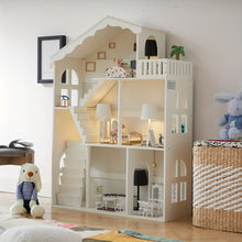 HILIROOM 3 Tier Freestanding Kids Bookshelf Dollhouse Storage