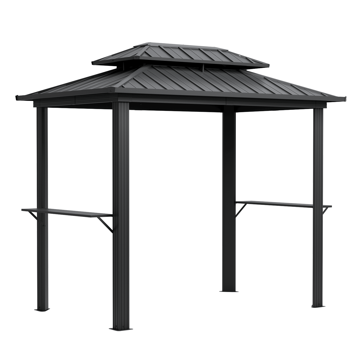 OYEROL All Weather Grill Gazebo with Galvanized Steel Frame