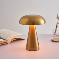 Mushroom Table Lamp With Dimmable Touch Control Ambient Lighting