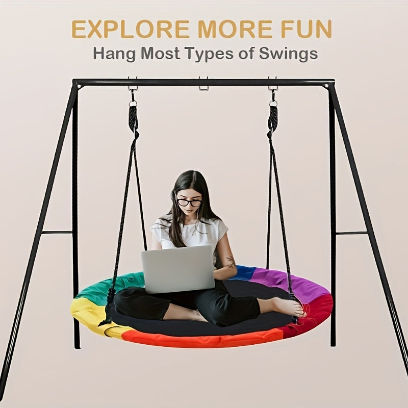 HISHINE Heavy Duty Steel Swing Stand With Ground Pegs