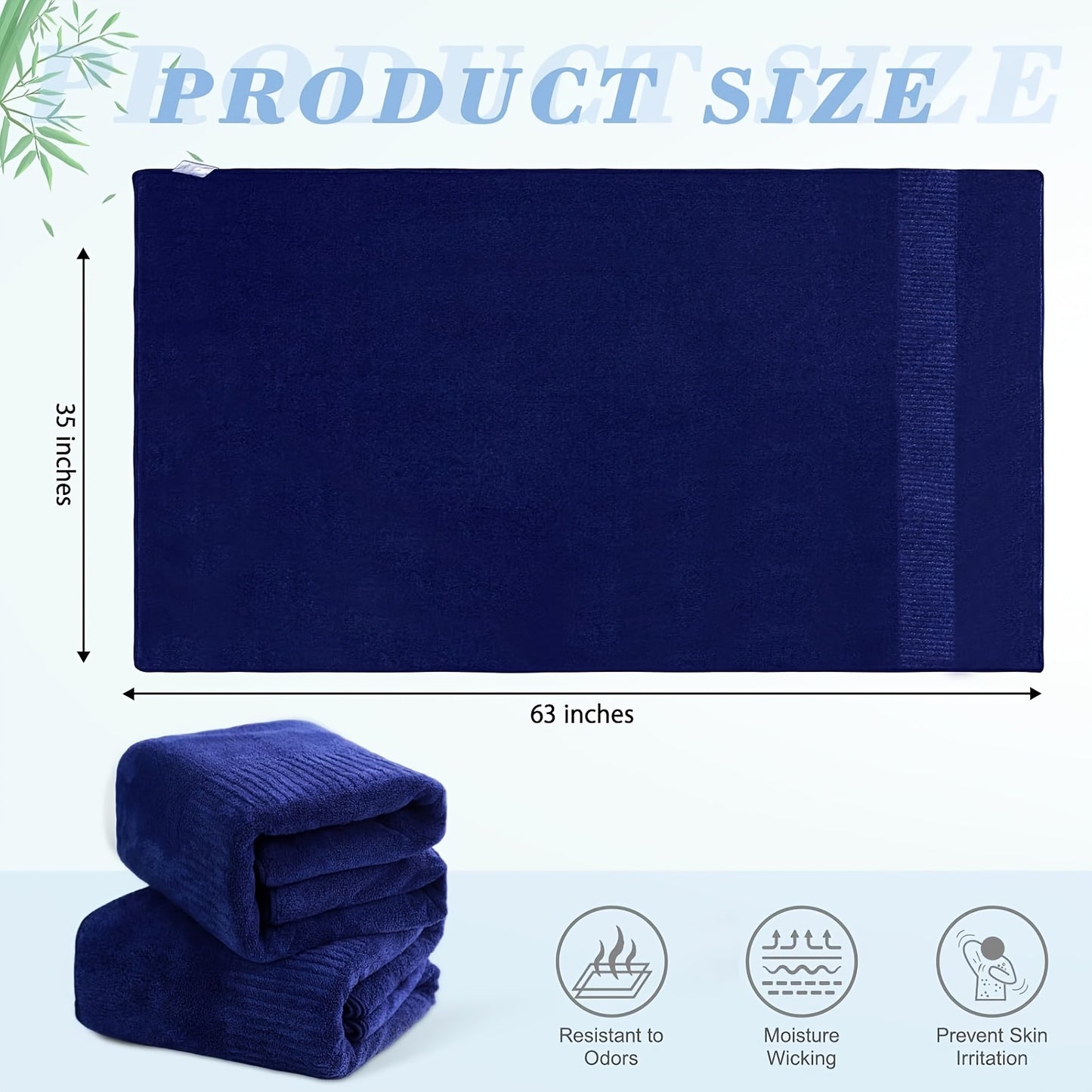 SEISSO 4-Pack Luxury Bath Towels Ultra Soft Quick Dry