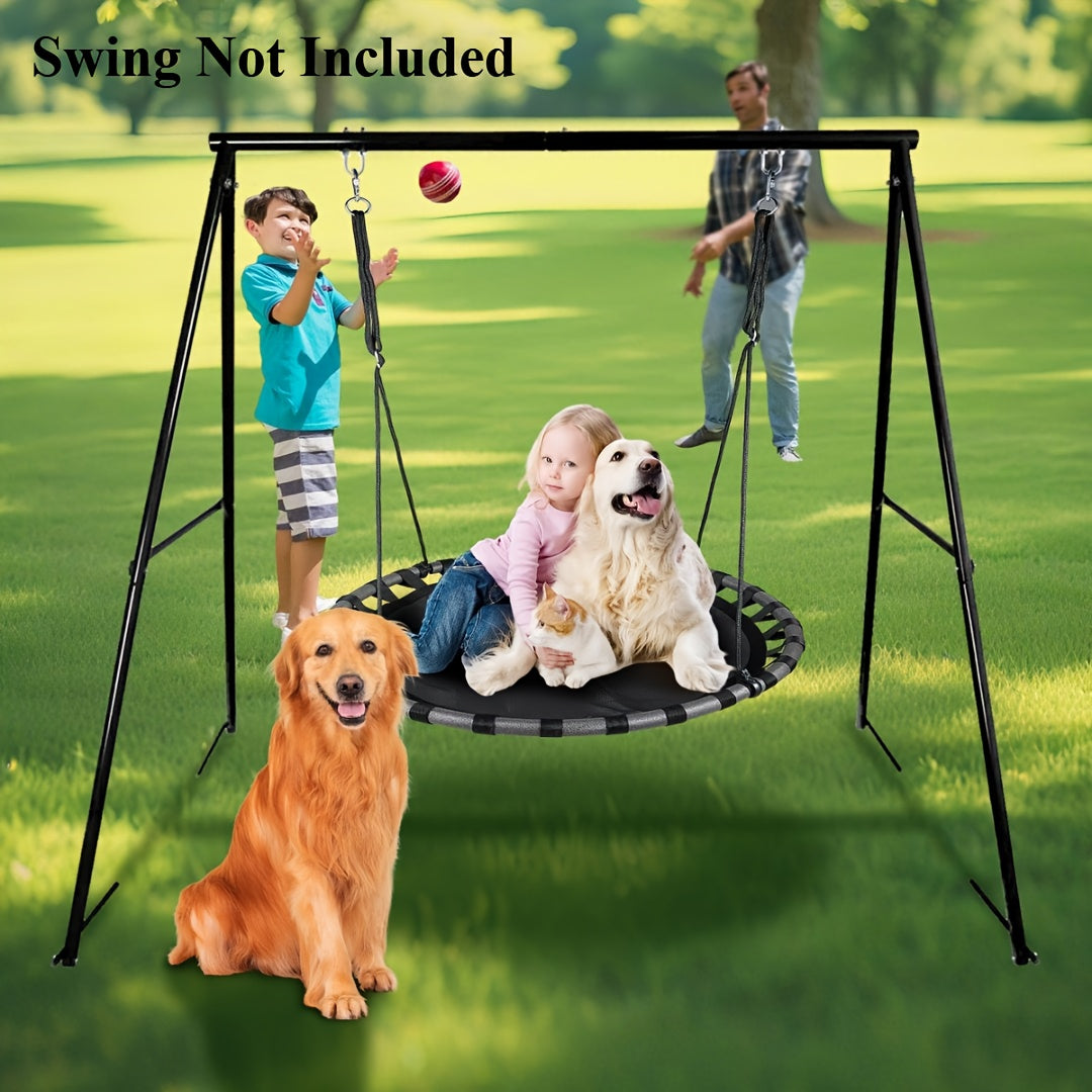 HISHINE Heavy Duty Steel Swing Stand With Ground Pegs