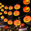 KEPABIGLE Halloween Pumpkin String Lights Battery Operated Party Decor