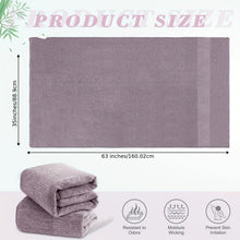 Bamboo Fiber Bath Towel Set 4 Pack Premium Soft Absorbent