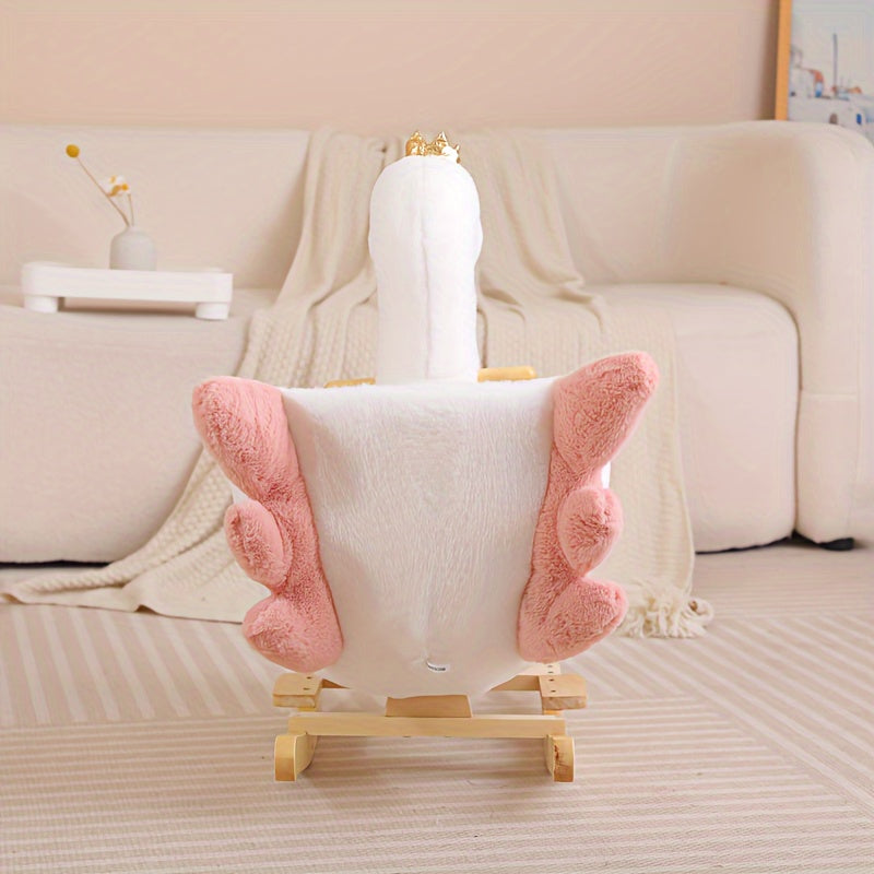 Swan Rocking Horse For Baby Use Home Outdoor Toy Gift